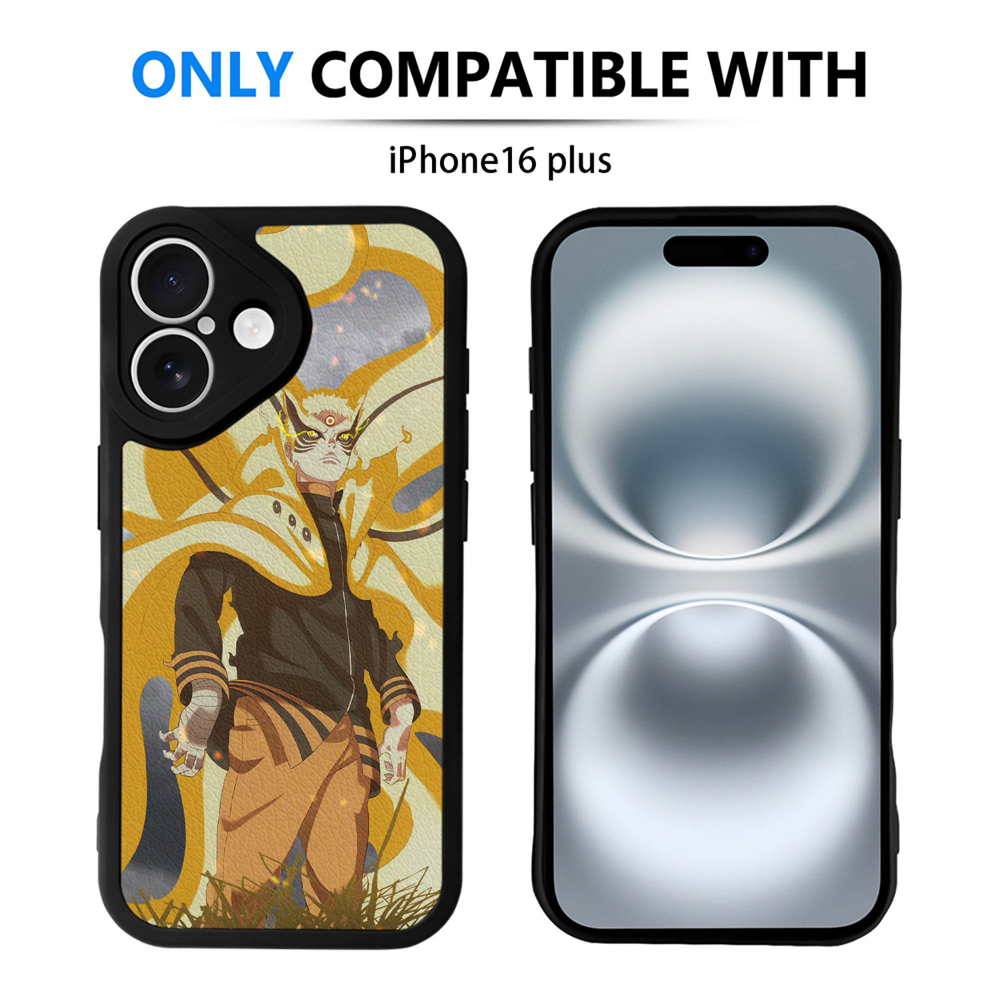 （画像用） NARUTO -ナルト- NARUTO -ナルト- 疾風伝 【iPhone 16シリーズ対応】シリコンスマホケース（レザー調） 材質：シリコン